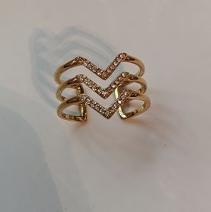 Pave Chevron Ring M/L